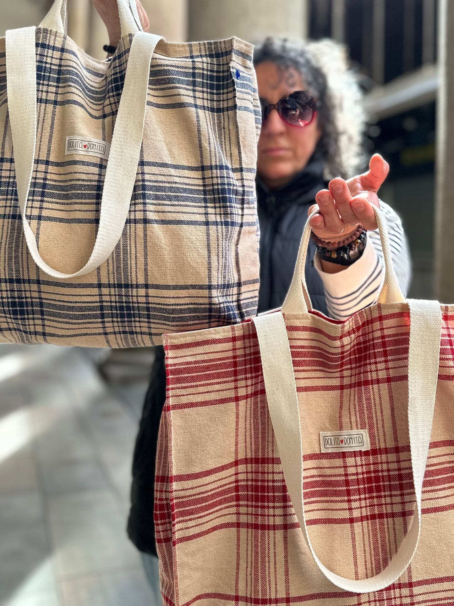 Bolso multiposición Orio – Hecho a mano con algodón orgánico | Polita-Bonita