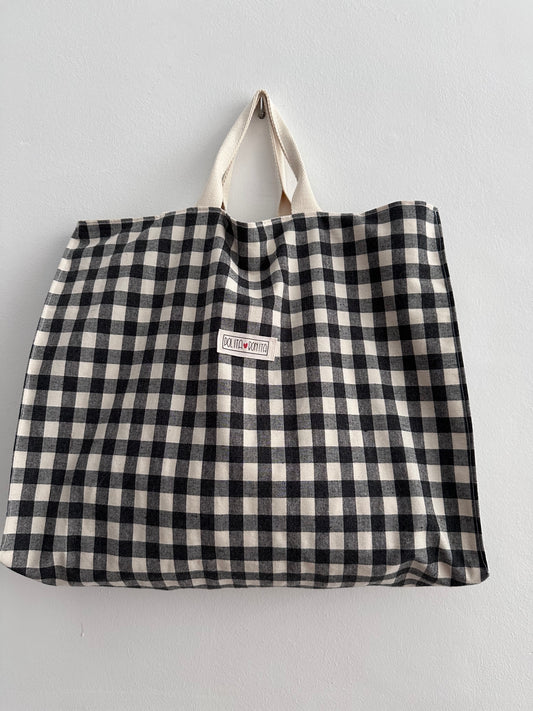 Bolso "Kaixo" vichy negro