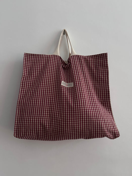 Bolso multiposición Kaixo “Mini Vichy Rojo” – Tradición, color y funcionalidad