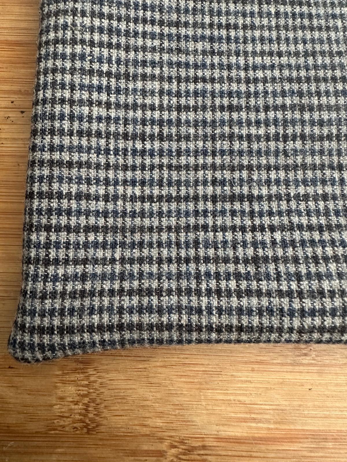 bolso de mano clutch "cuadros urdinak"