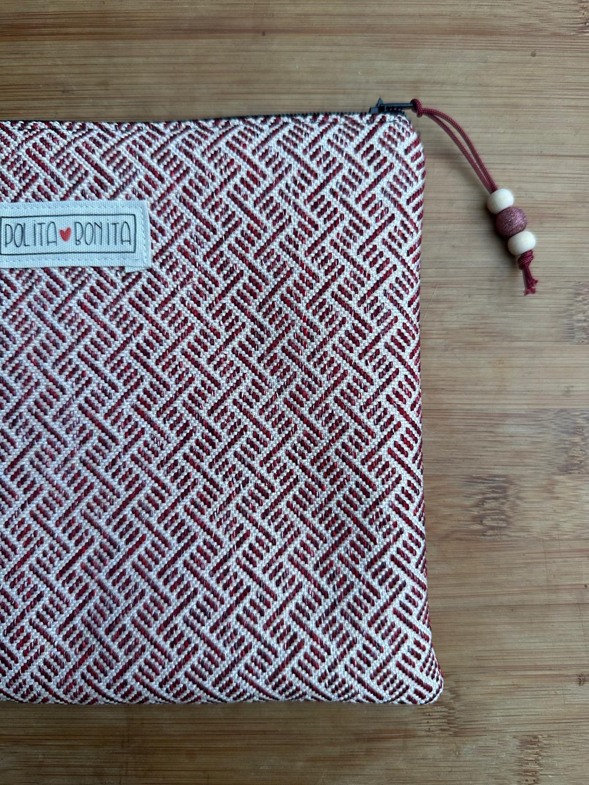 bolso de mano clutch "geometrik arrosazuria"