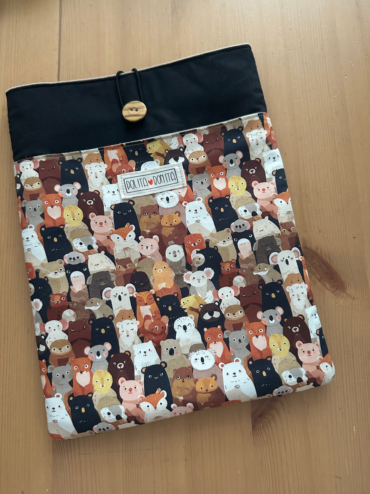 FUNDA libro grande/ipad “selfie osos”