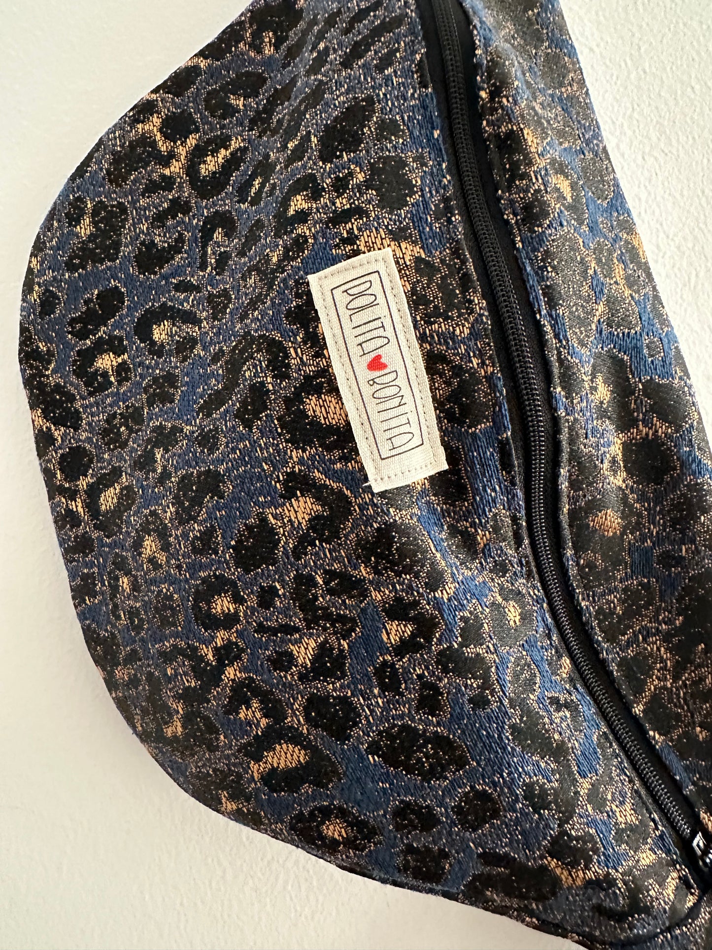 Riñonera animal print “Azul marino”|Polita Bonita