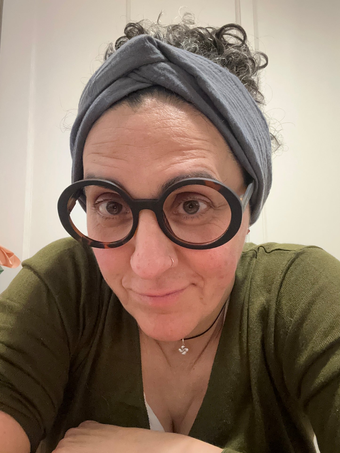BANDANA DIADEMA MUSELINA LISA