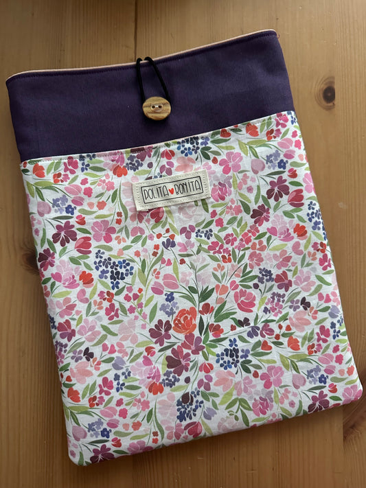 Funda libro grande/ipad “flores de primavera”
