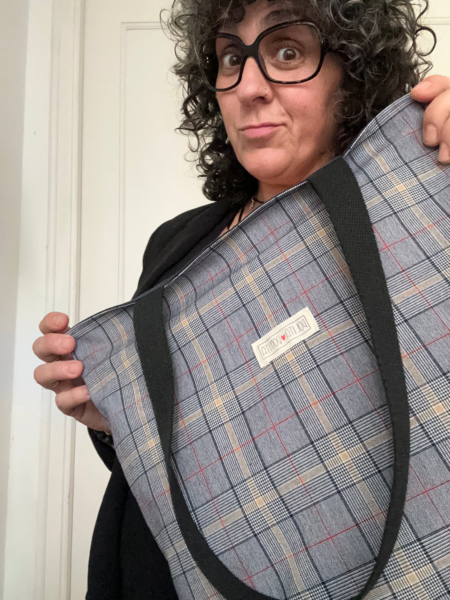 Tote guai basik “scotland azul”