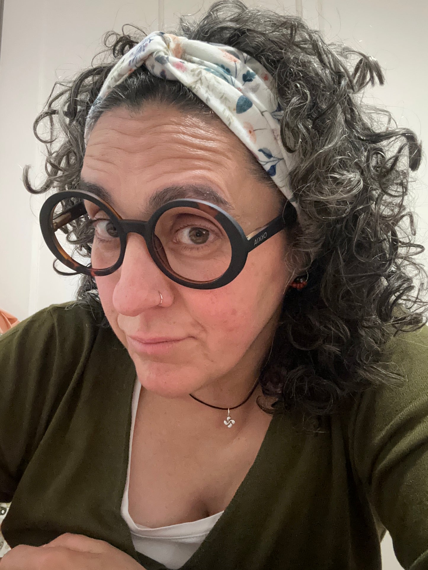 BANDANA DIADEMA MUSELINA ESTAMPADA