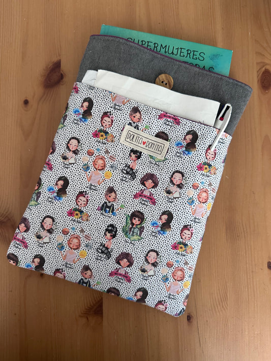 FUNDA LIBRO GRANDE/IPAD “MUJERES PIONERAS”