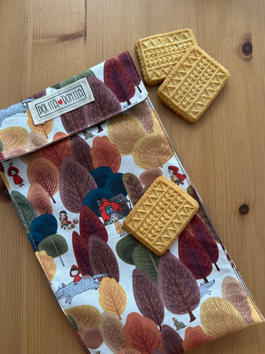 Bolsa reutilizable large “caperucita otoño”|polita bonita