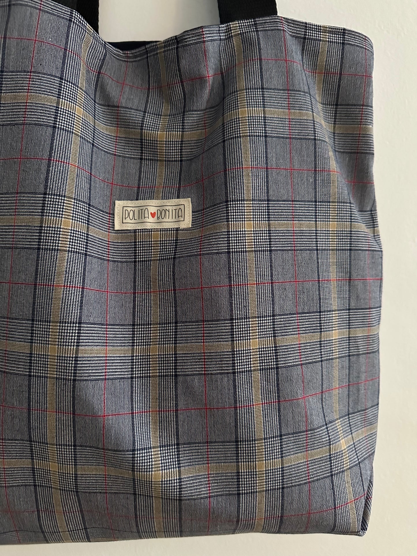 Tote guai basik “scotland azul”