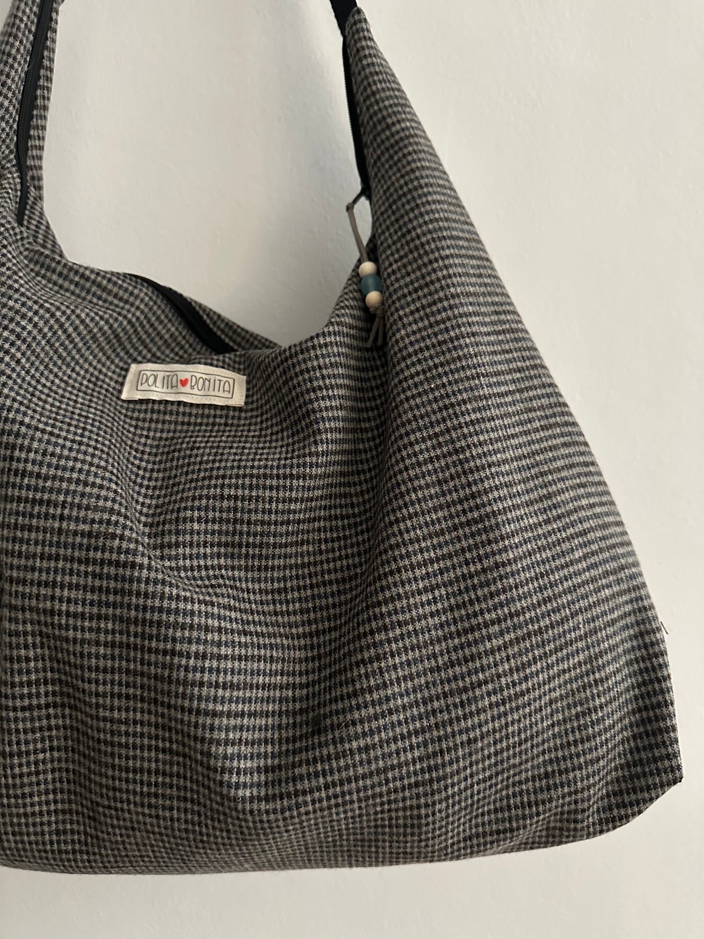 Bolso mod. AGUR “cuadros urdinak”