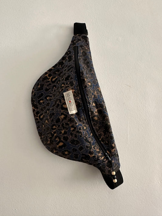 Riñonera animal print “Azul marino”|Polita Bonita