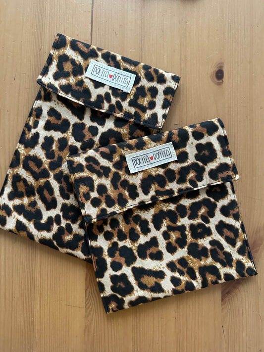 Eco sobre reutilizable “leopard”