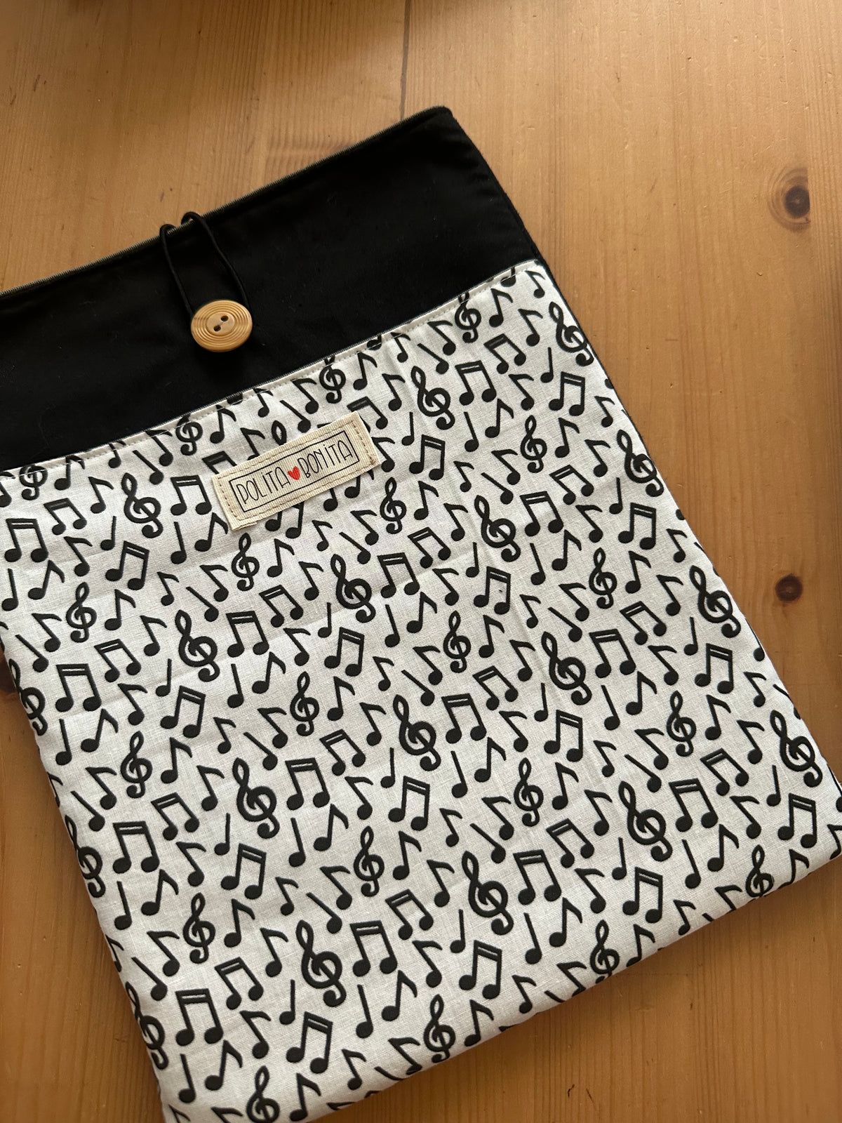 Funda libro grande/ipad “Musica”|polita bonita