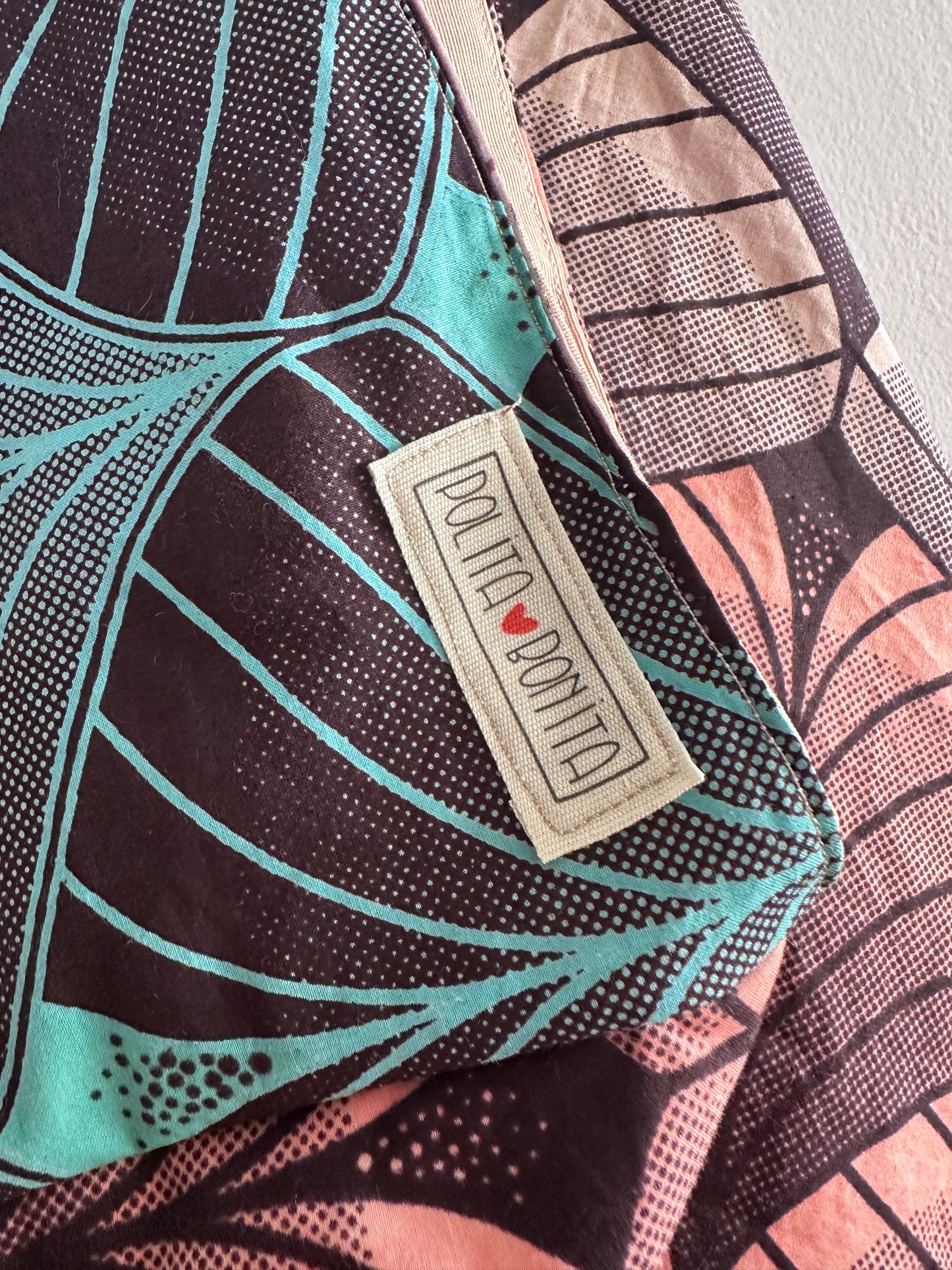 Bolso gran capacidad “hallo mariama” – Hecho a mano con tela africana wax | Polita-Bonita
