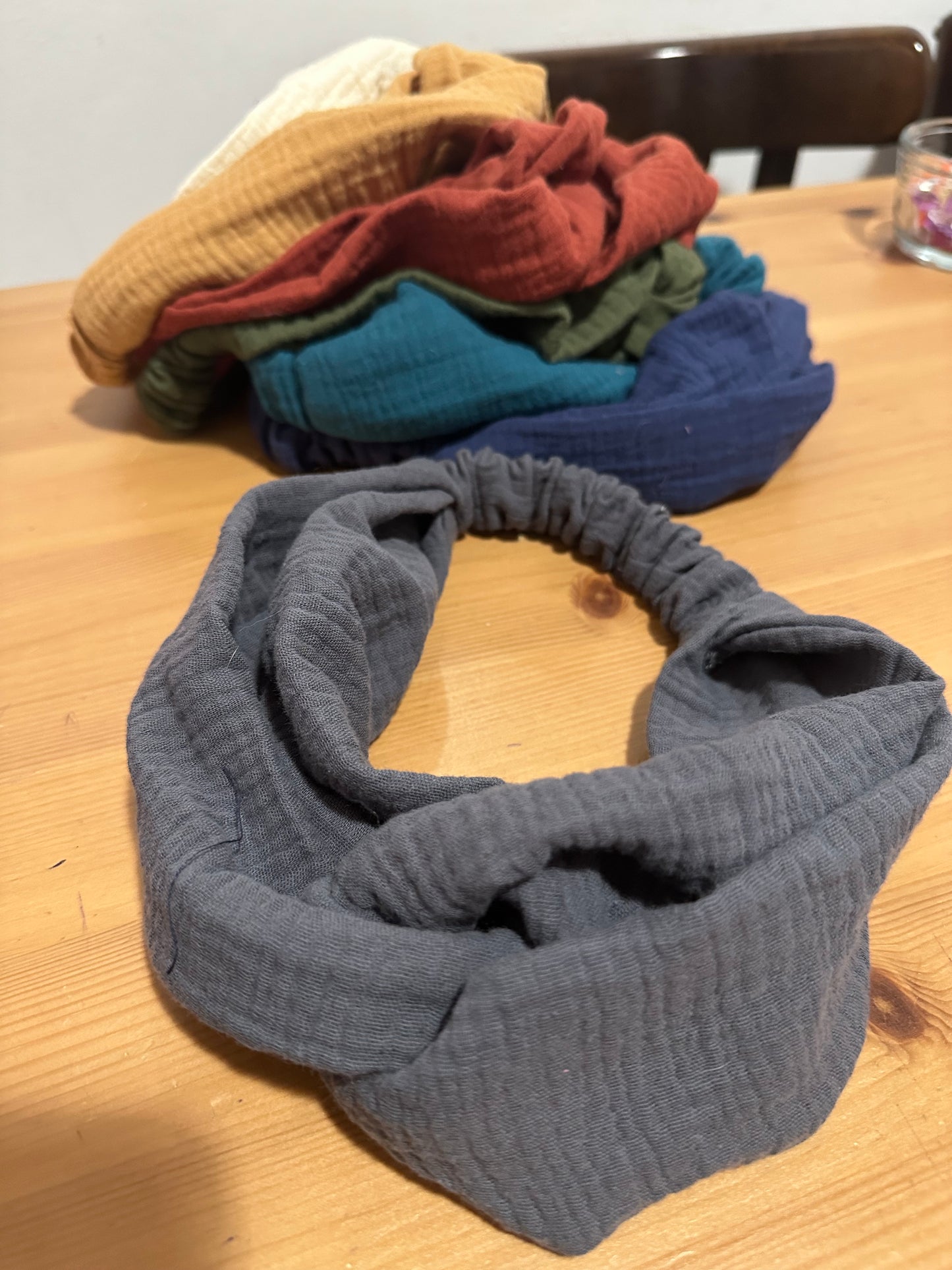 BANDANA DIADEMA MUSELINA LISA