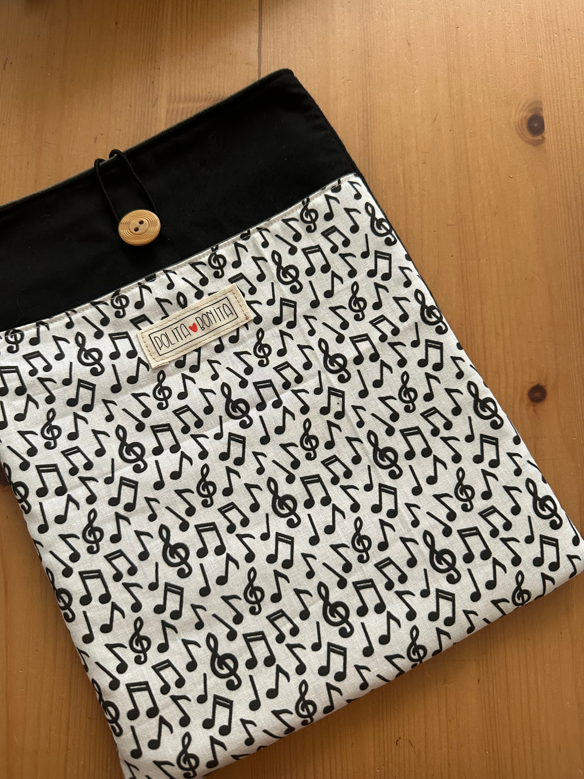 Funda libro grande/ipad “Musica”|polita bonita