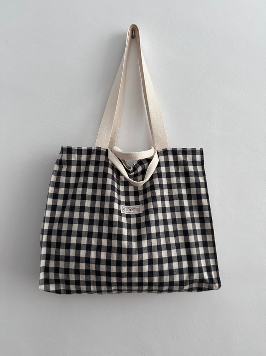 BOLSO Mod.”KAIXO” VICHY NEGRO