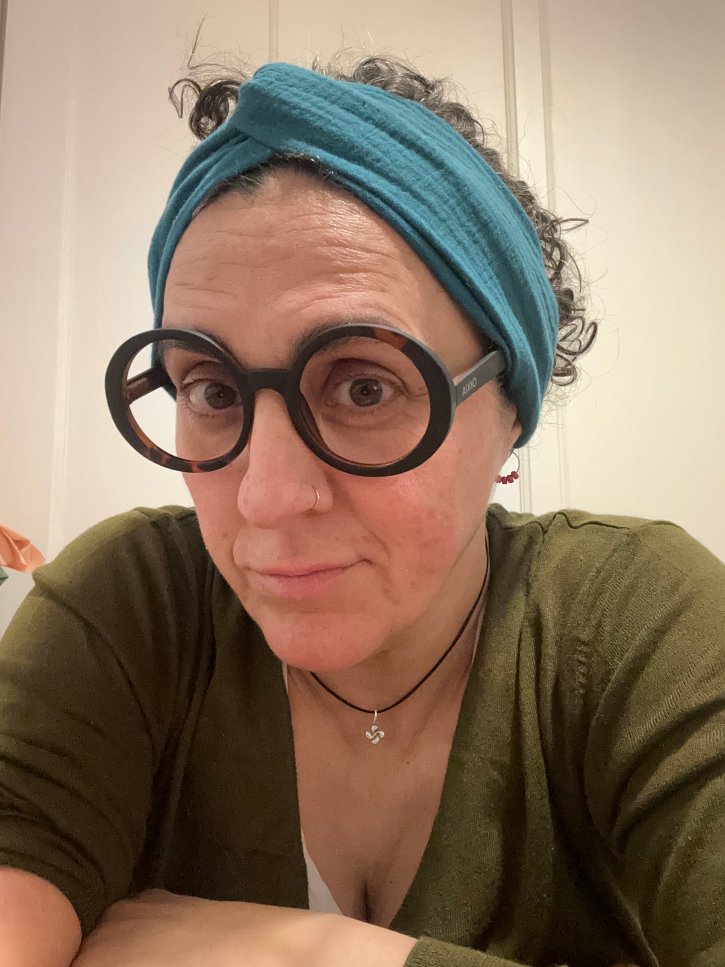 BANDANA DIADEMA MUSELINA LISA