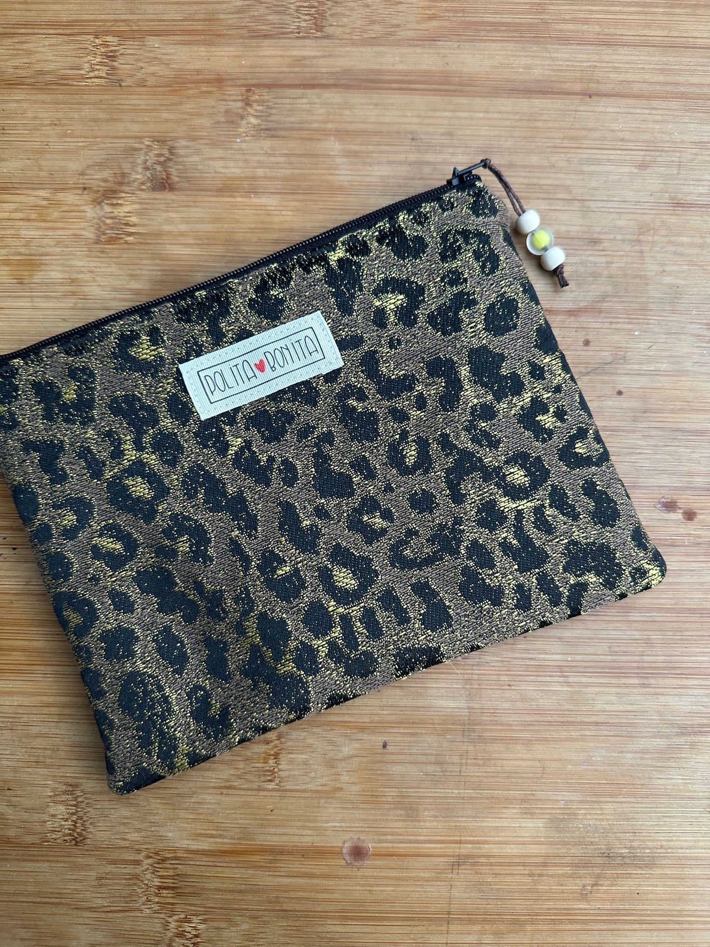 Neceser midi “animal print black"