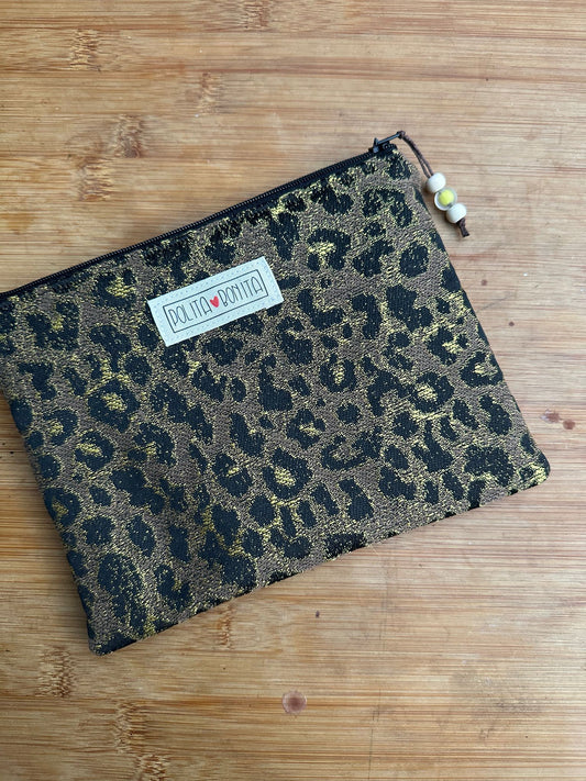 Neceser midi “animal print black"
