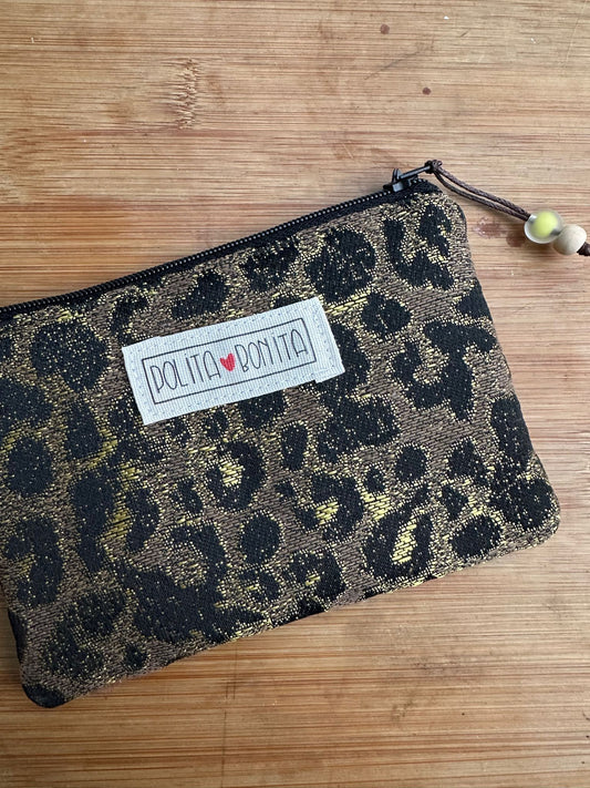 Neceser txiki “animal print black"