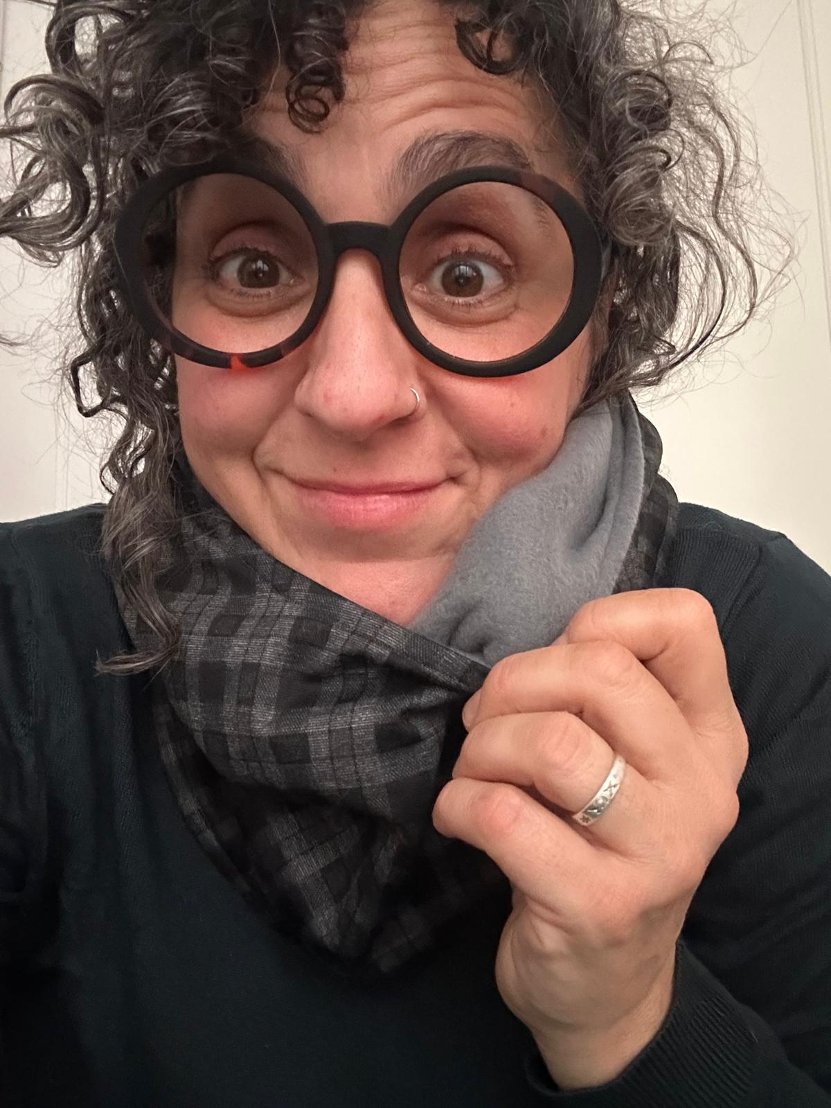 kaputxa adulto "Cuadros gris"