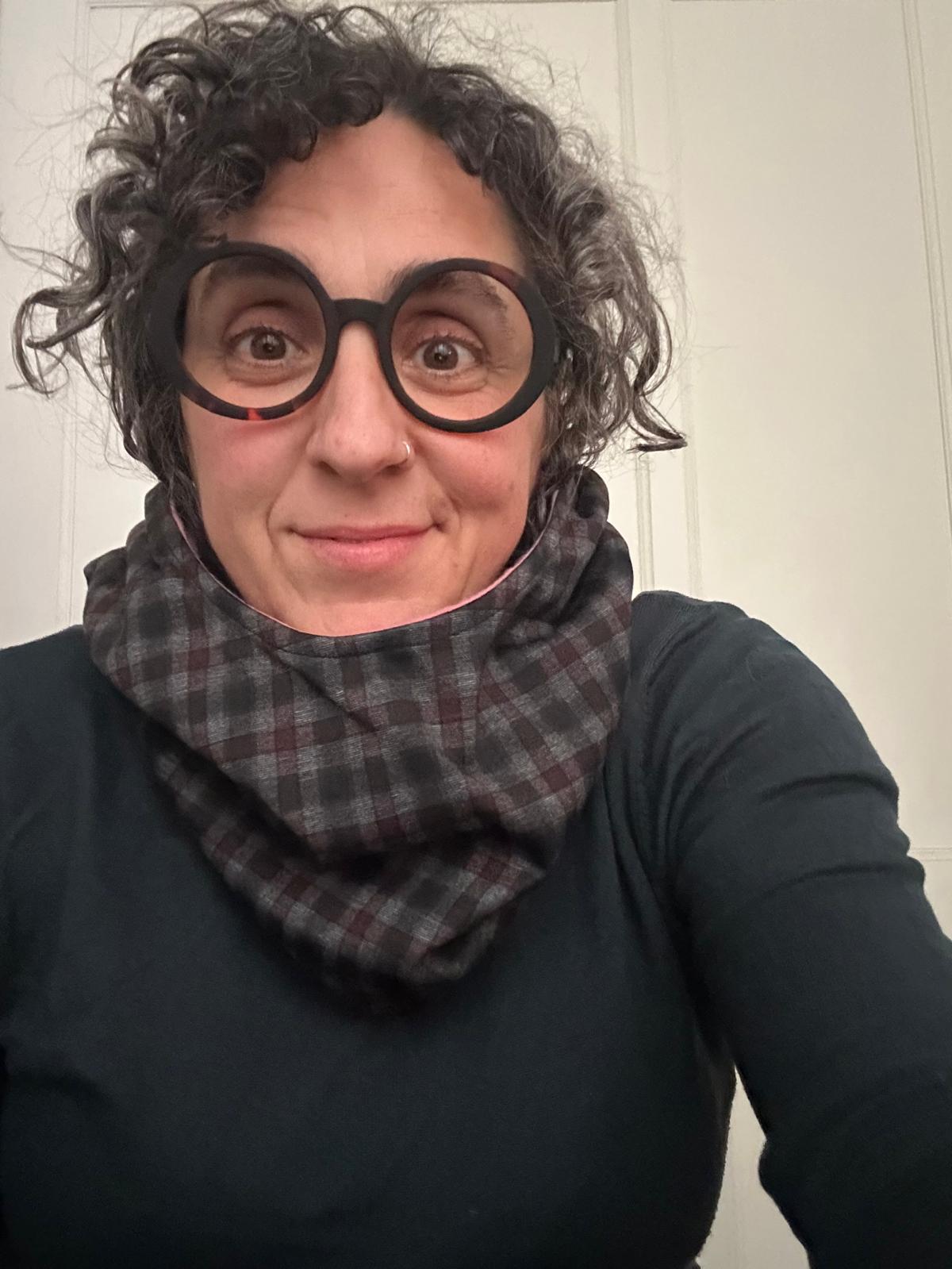 kaputxa adulto "cuadros arrosa"