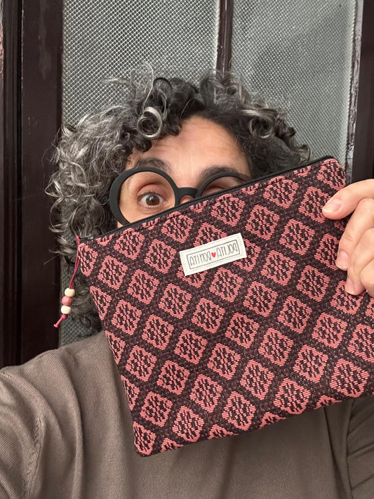 bolso de mano clutch "janet"